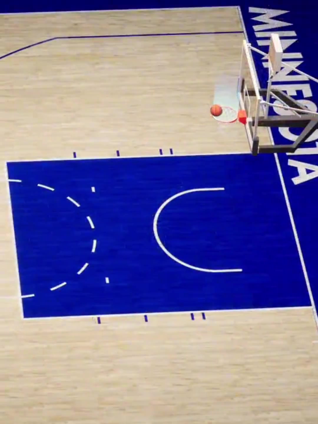在圆柱体内了！NBA回放中心利用鹰眼技术 确认唐斯进攻干扰球！